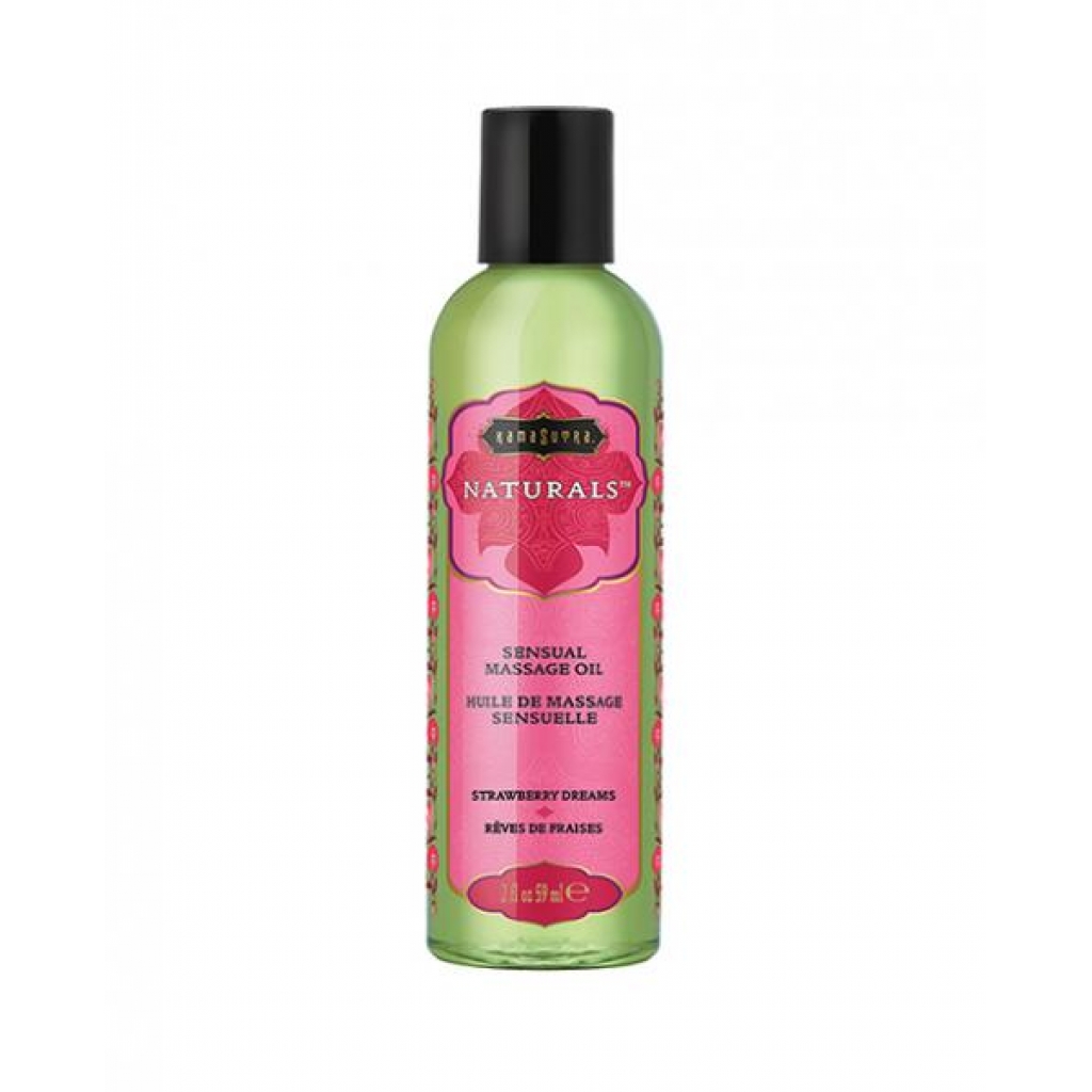 Kama Sutra Naturals Massage Oil - 2 Oz Strawberry Dreams