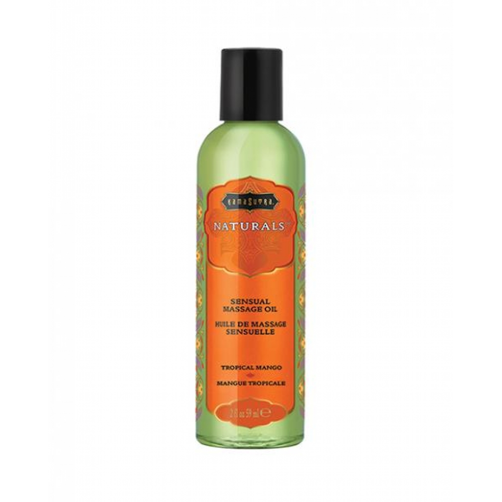 Kama Sutra Naturals Massage Oil - 2 Oz Tropical Mango