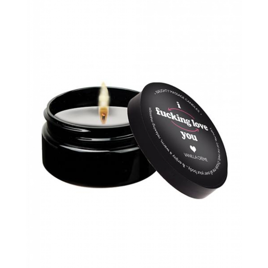 Kama Sutra Mini Massage Candle - 2 Oz: I Fcking Love You