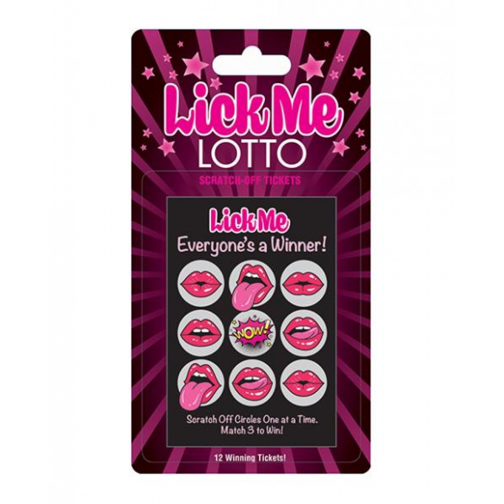 Lick Me Lotto - 12 Winning Scratch-Off Tickets