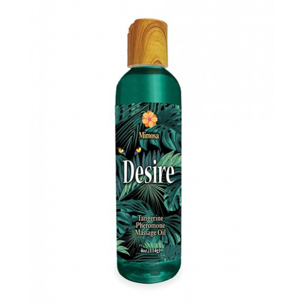 Desire Pheromone Massage Oil - 4oz Tangerine