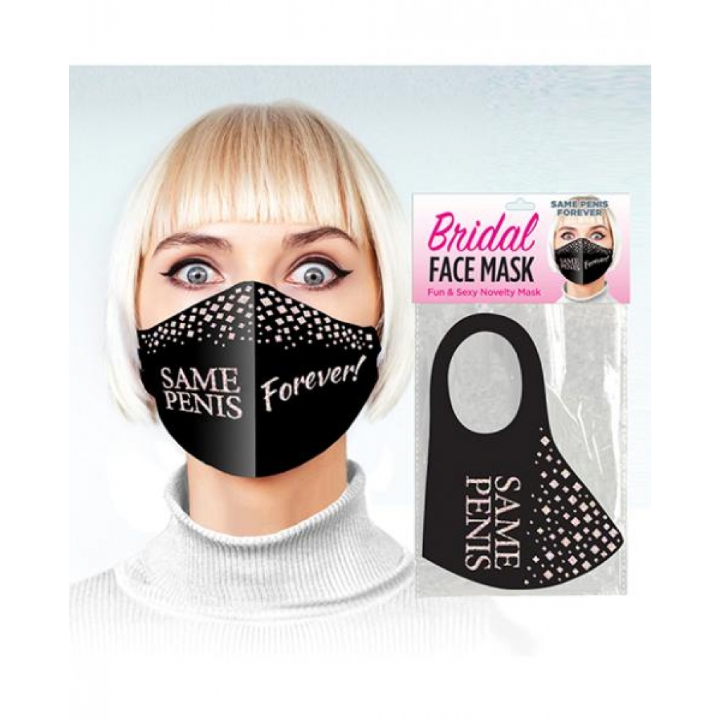 Same Penis Forever Fun Novelty Face Mask - Black