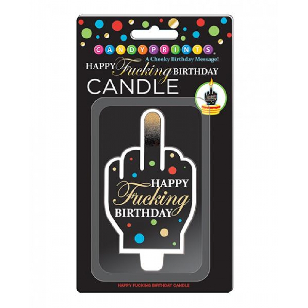 Happy Fucking Birthday Large Fu Candle