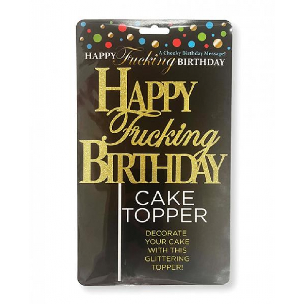 Happy Birthday Cake Topper - Glittering