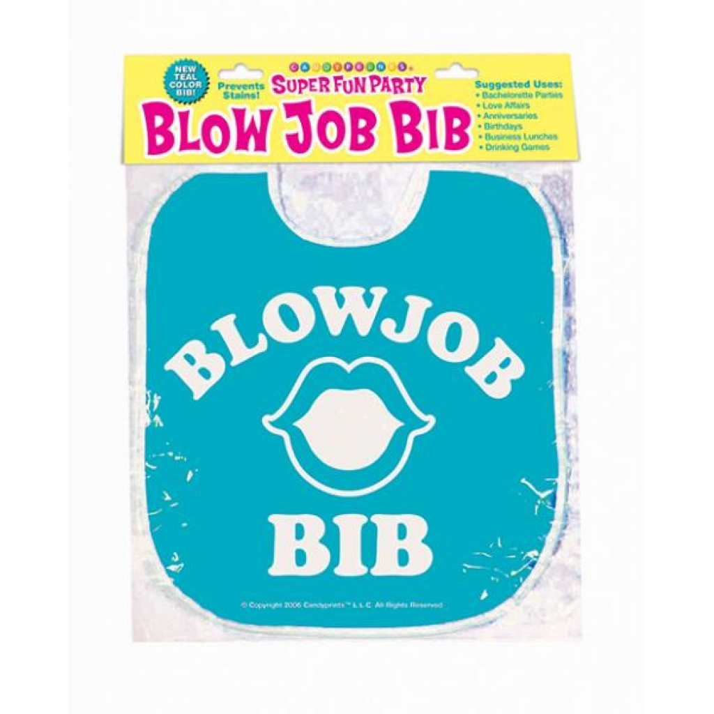 Blow Job Bib - Teal - Fun Gag Gift