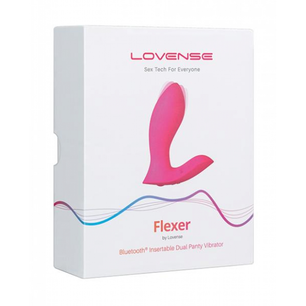 Lovense Flexer Dual Panty Vibrator - Pink