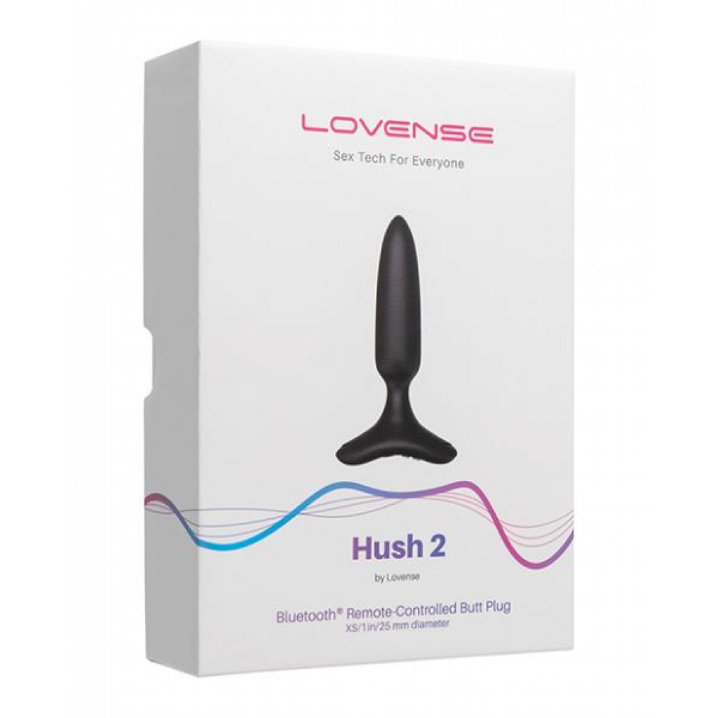 Versatile Hush 2 Vibrating Butt Plug - Black