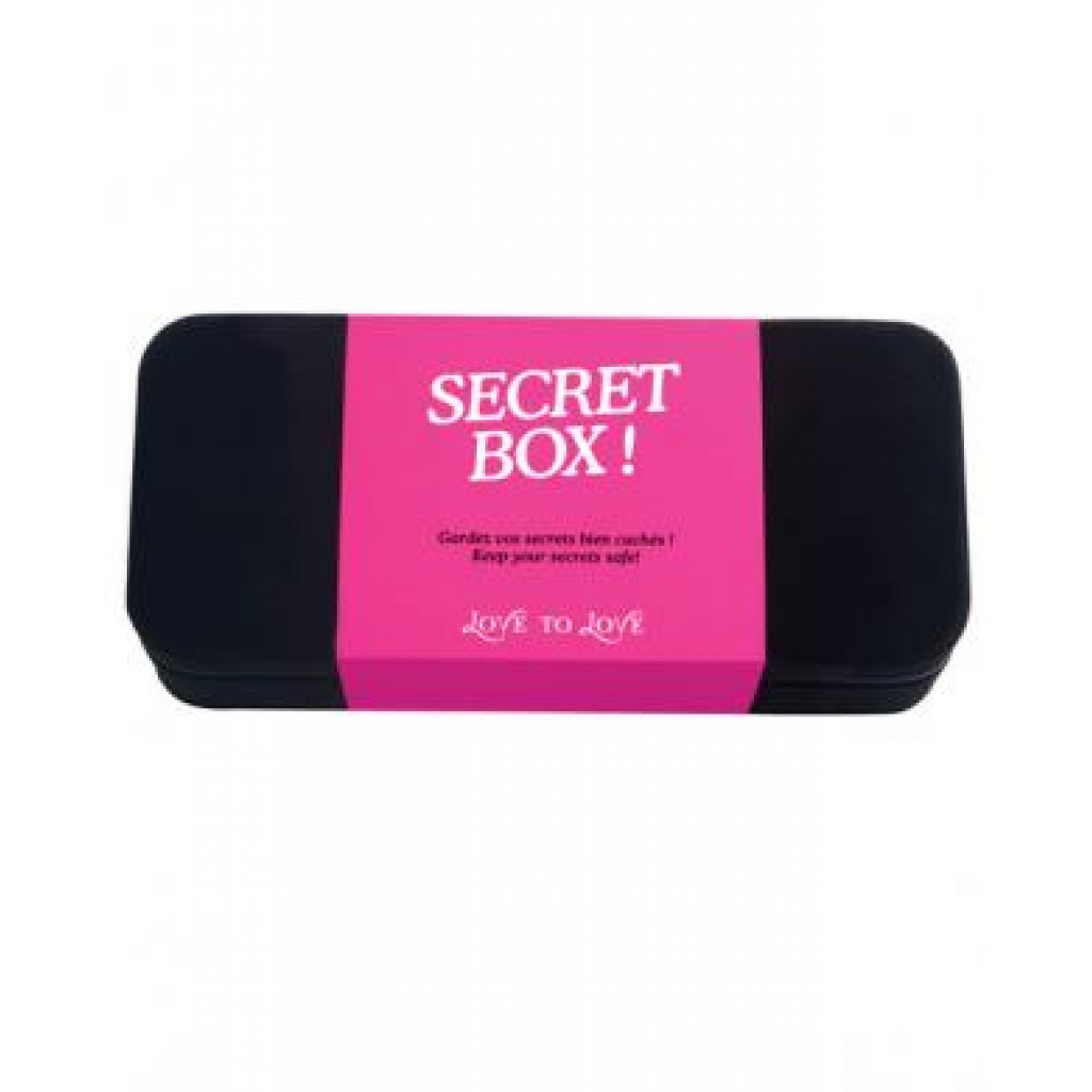 Love to Love Secret Box - Black Velvet Storage