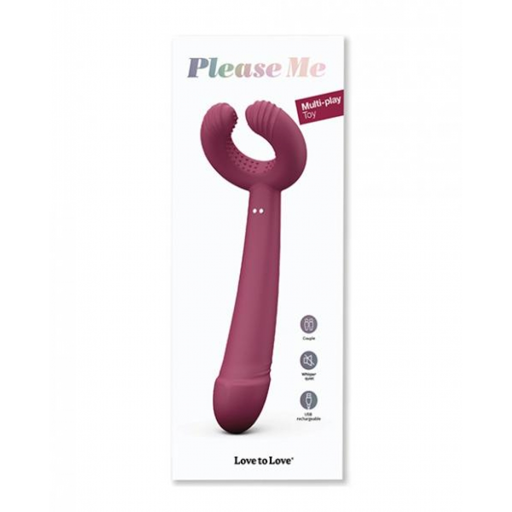 Love To Love Please Me Multi-play Vibrator - Plum Star