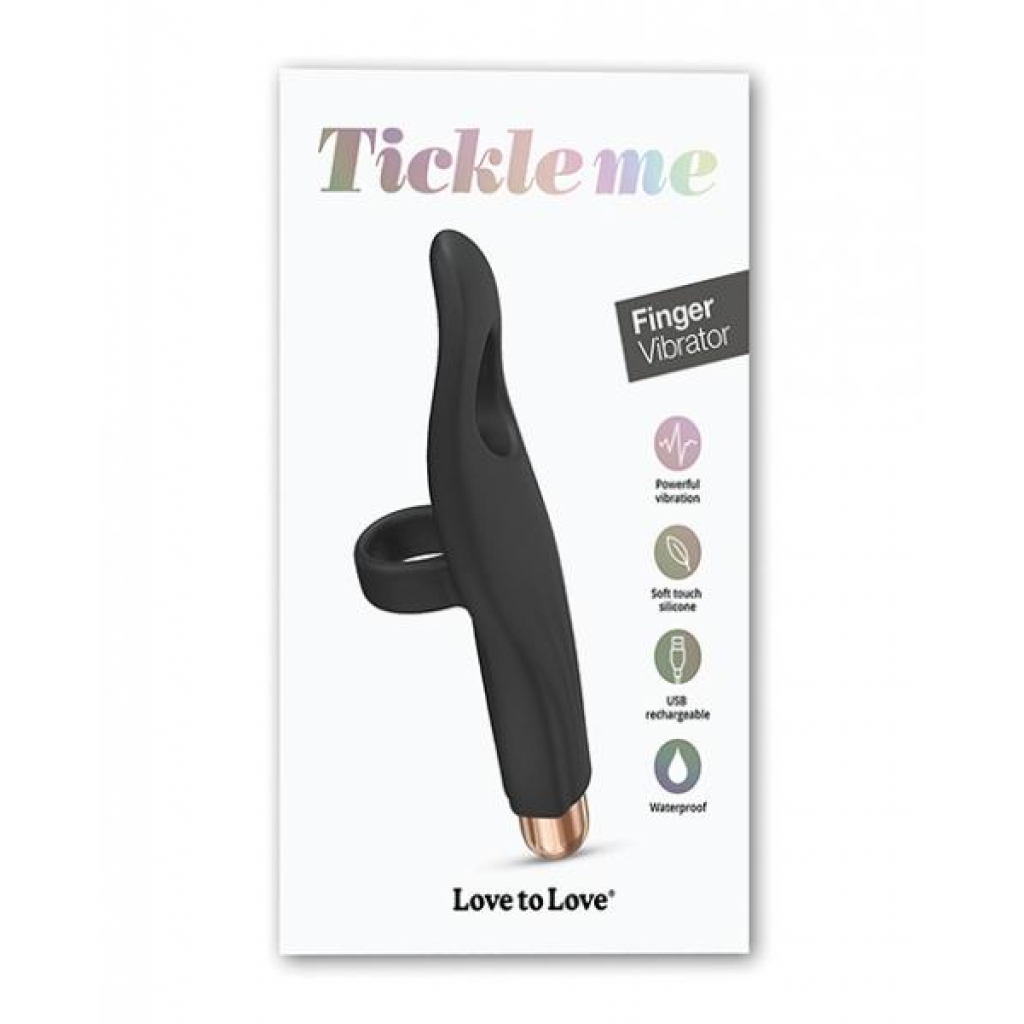 Love To Love Tickle Me Finger Vibe - Black Onyx