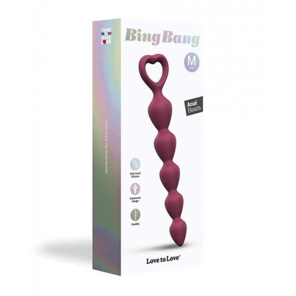 Love To Love Bing Bang Anal Beads - Prune Medium