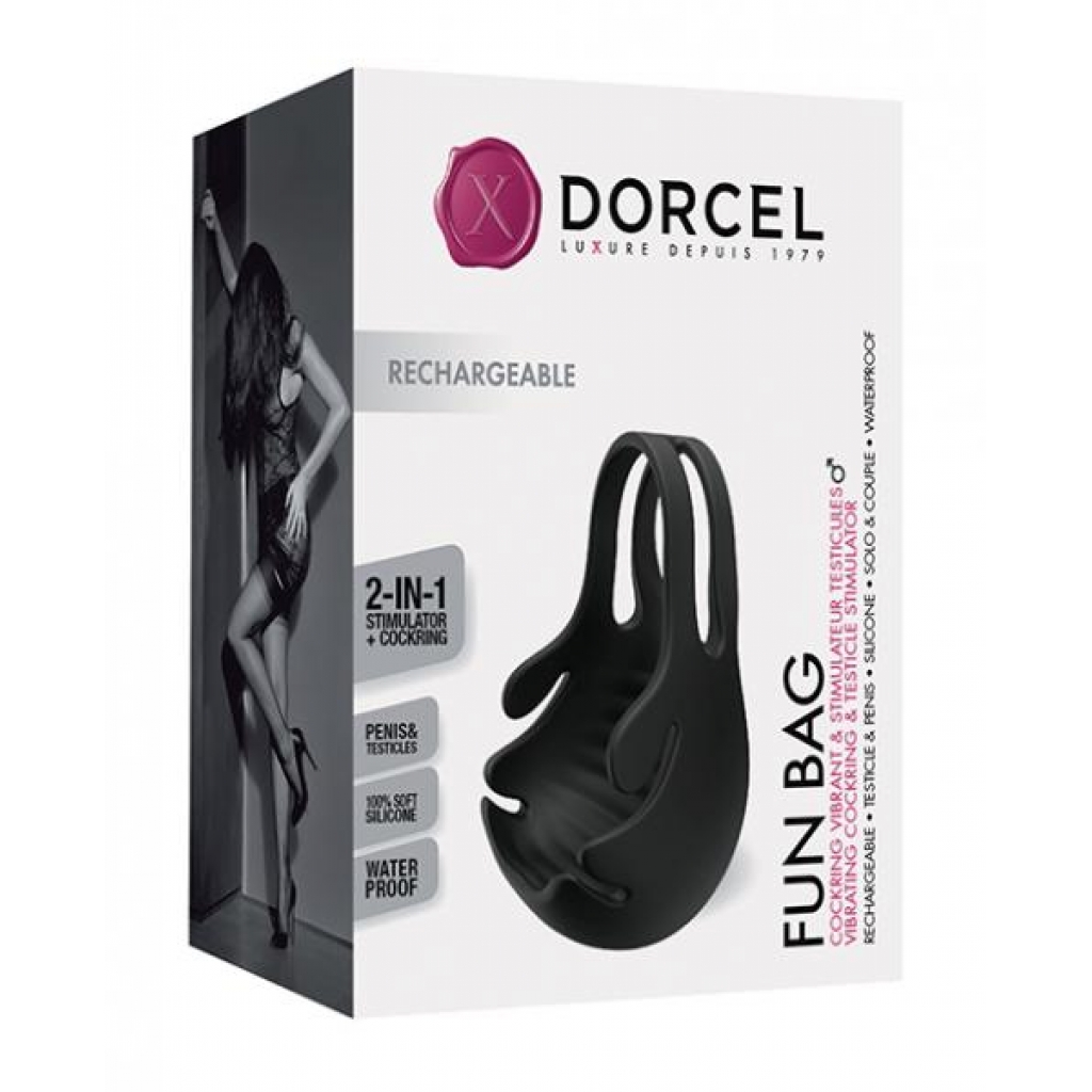 Dorcel Fun Bag Testicle Vibrator - Black