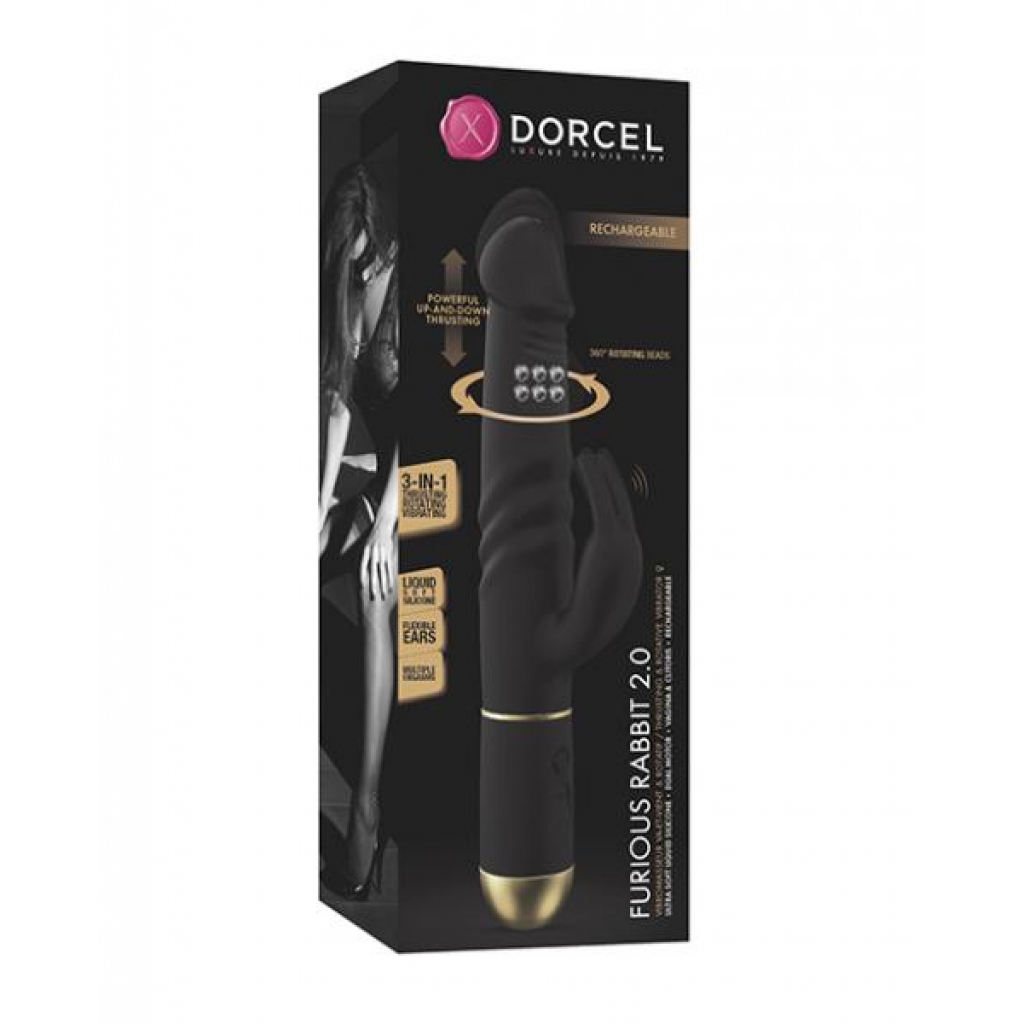 Dorcel Thrusting & Spinning Furious Rabbit 2.0 - Black