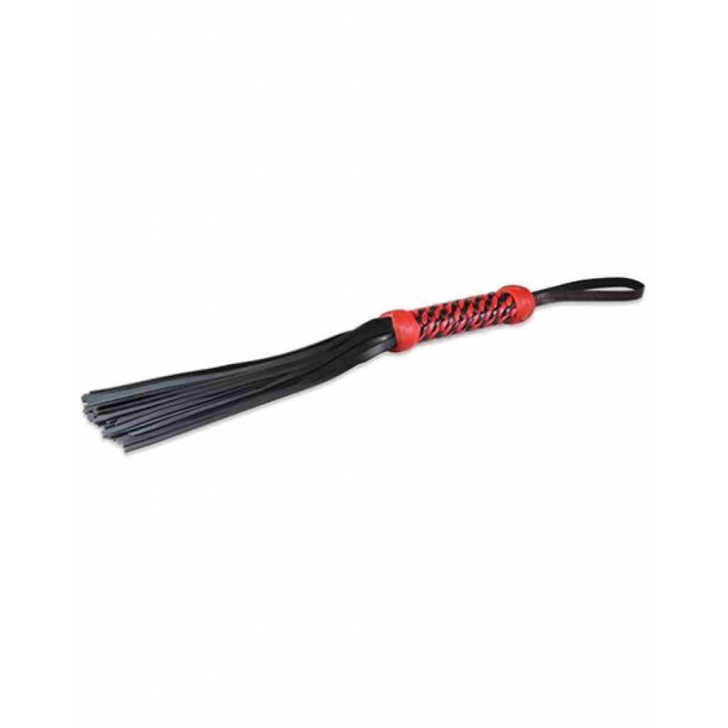 Sultra 16-Inch Lambskin Twisted Grip Flogger - Black