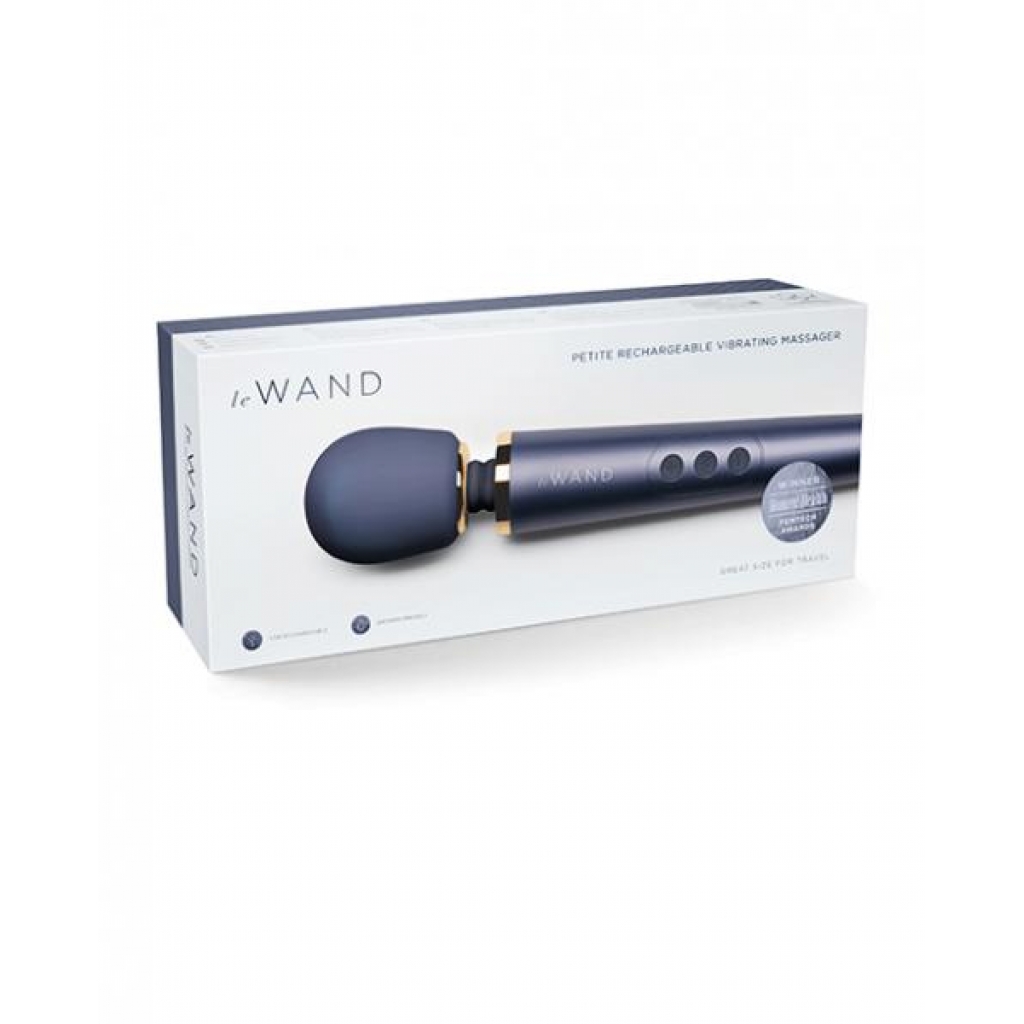 Le Wand Petite Rechargeable Vibrating Massager - Navy