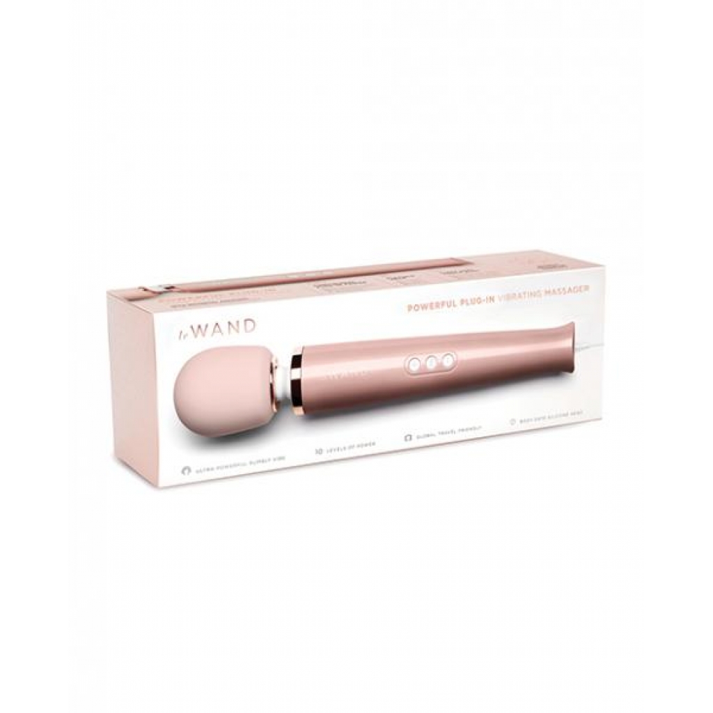 Le Wand Plug-In Vibrating Massager - Exquisite Rose Gold