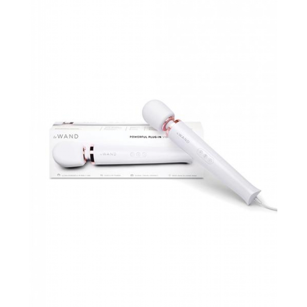 Le Wand Powerful Plug-in Vibrating Massager - White