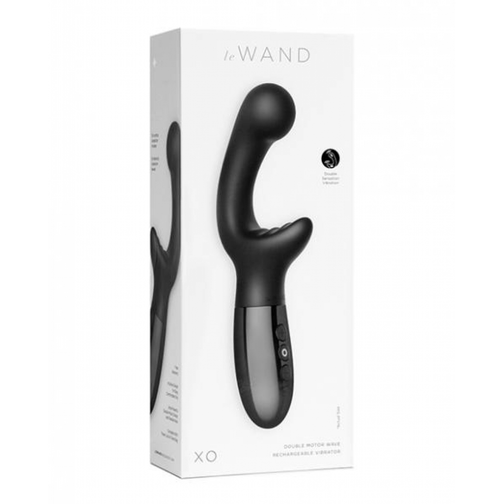 Le Wand Xo Double Motor Wave Rechargeable Vibrator - Black