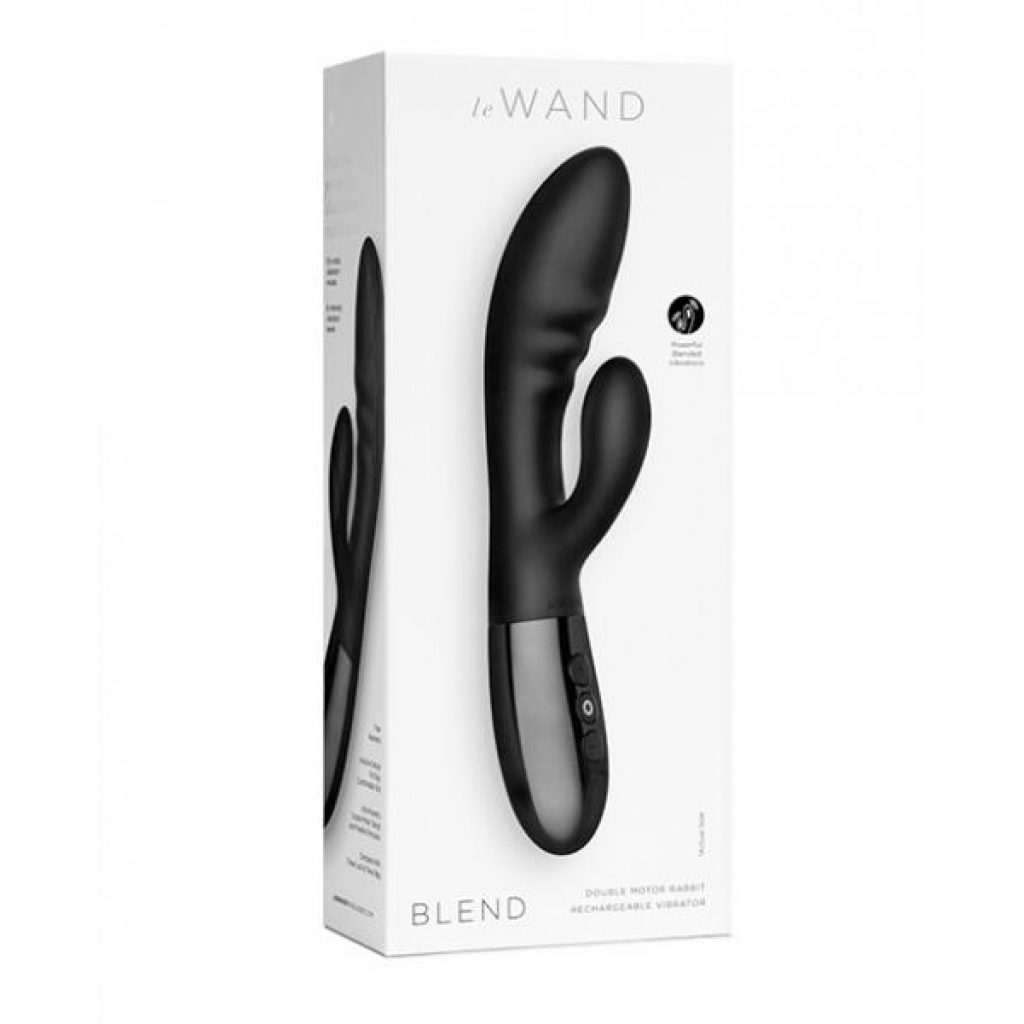 Le Wand Blend Double Motor Rabbit Vibrator - Black