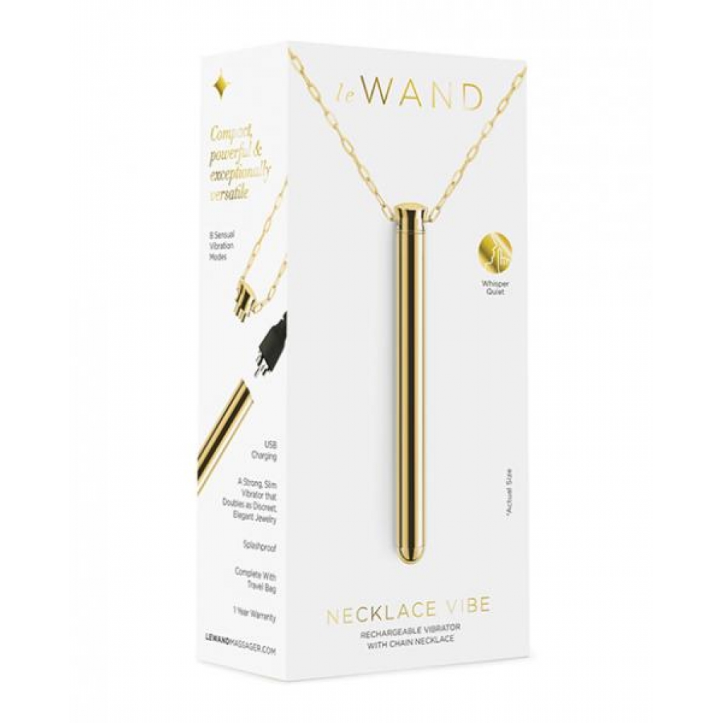 Le Wand Vibrating Necklace in Gold