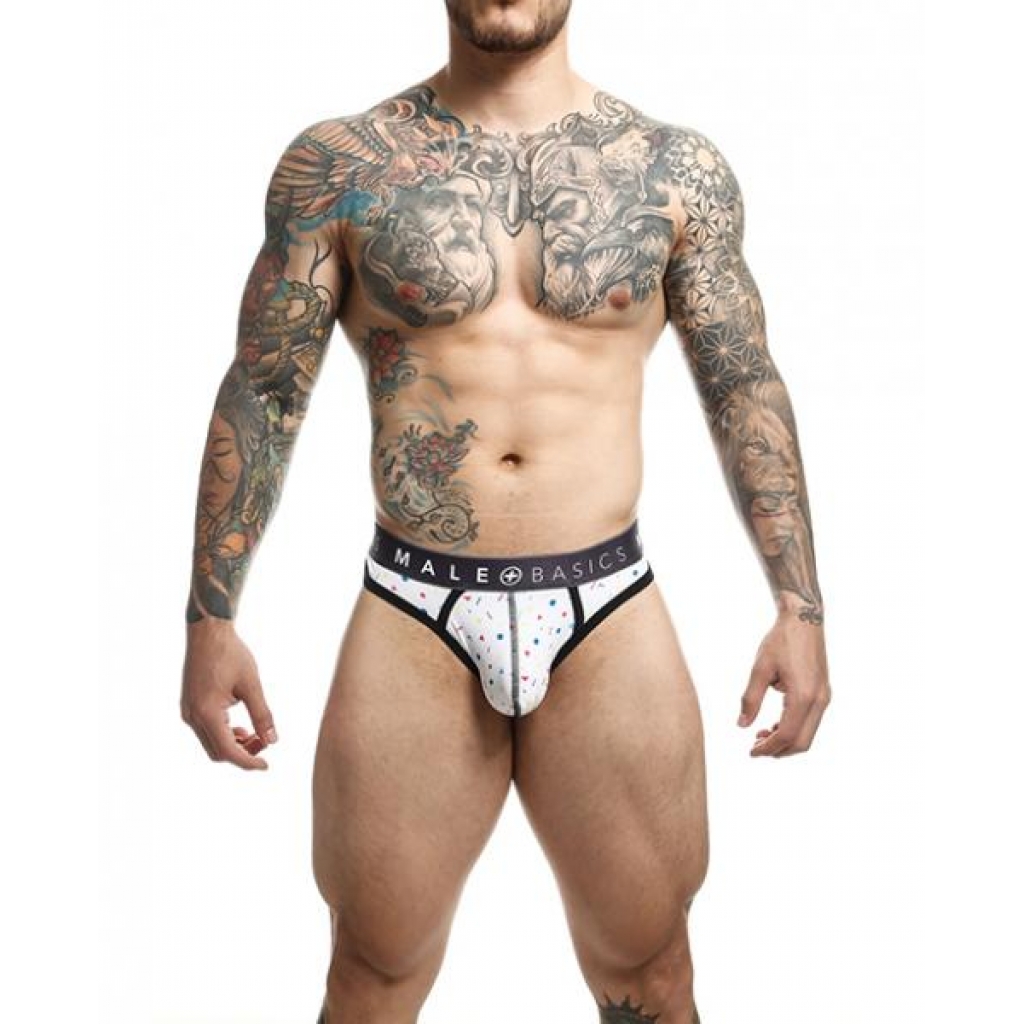 Male Basics Sexy Pouch Thong - Confetti - Small