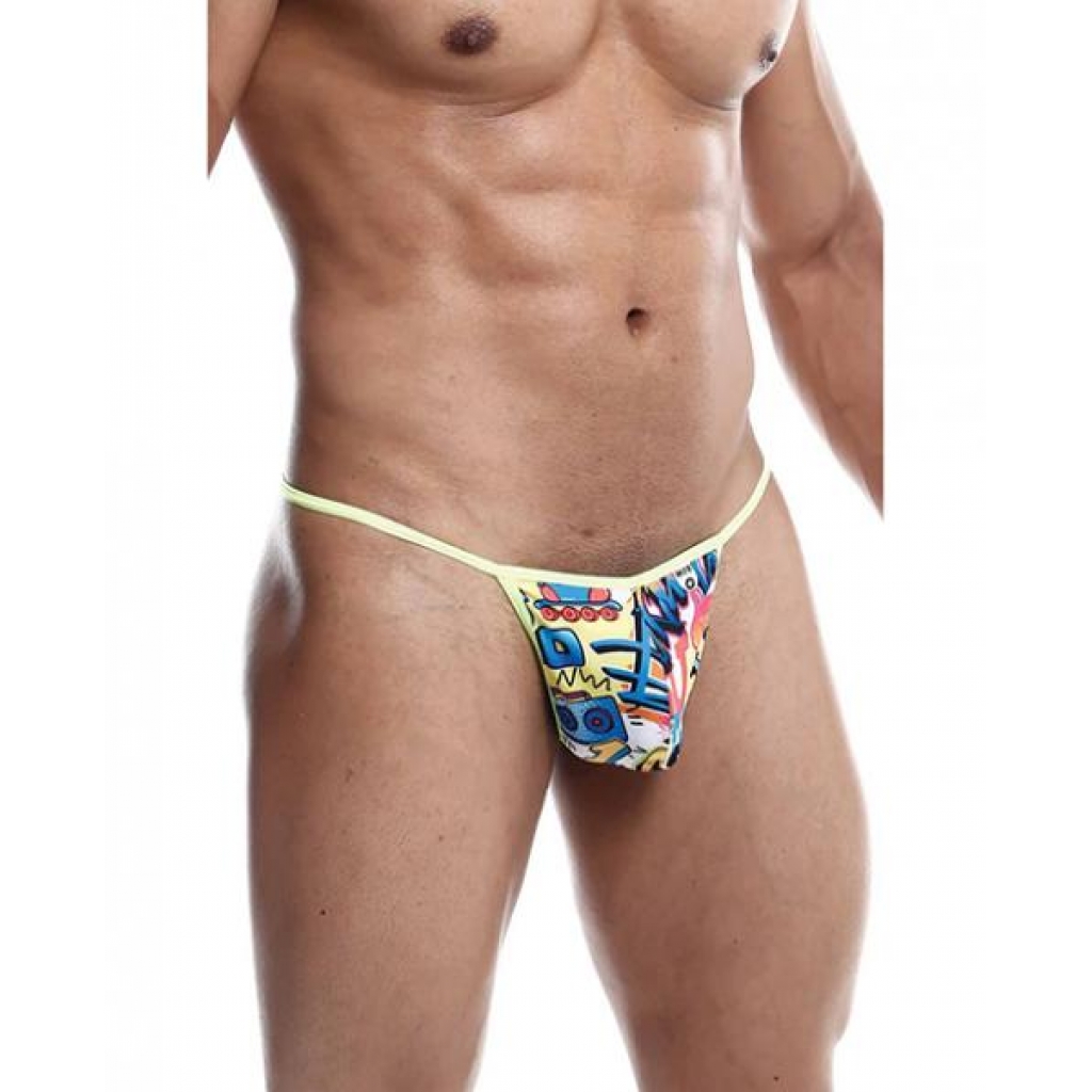 Male Basics Sinful Hipster Music T Thong G-string Print - SM