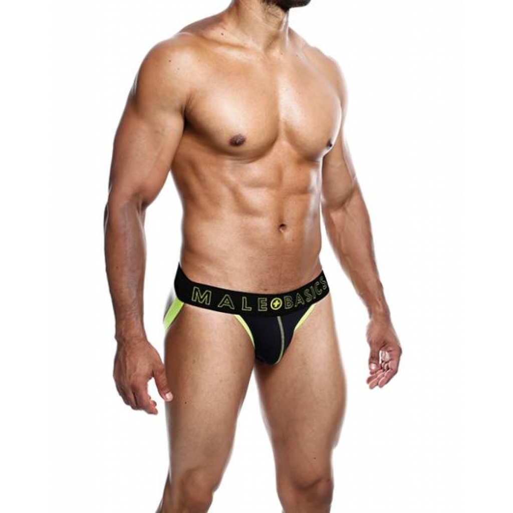 Male Basics Neon Jockstrap - Neon Yellow