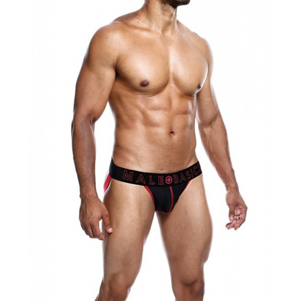 Male Basics Neon Jockstrap Red Sm