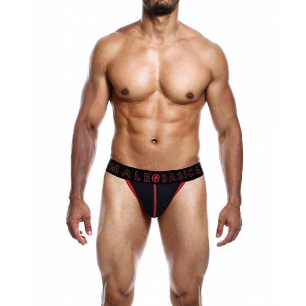 Male Basics Neon Thong - Red Large