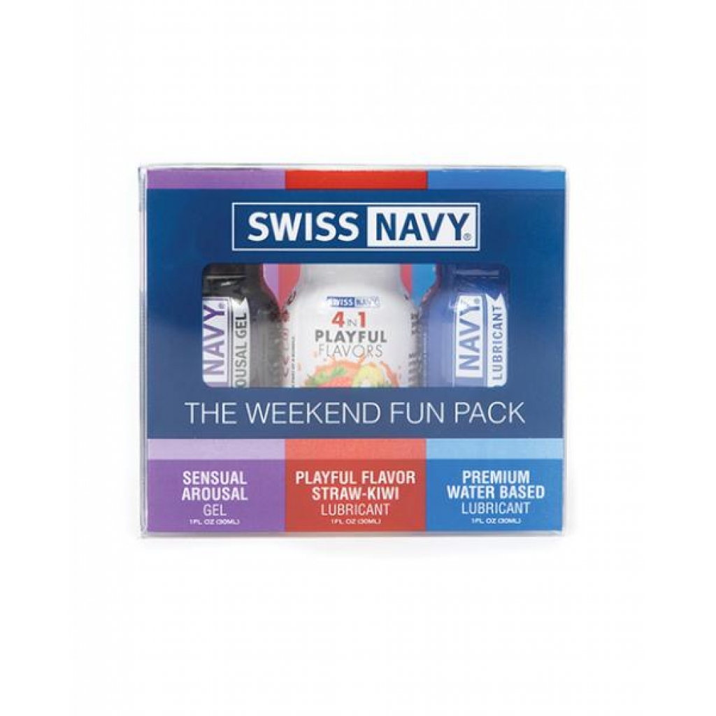 Swiss Navy Weekend Fun Pack - 3 x 1 Oz