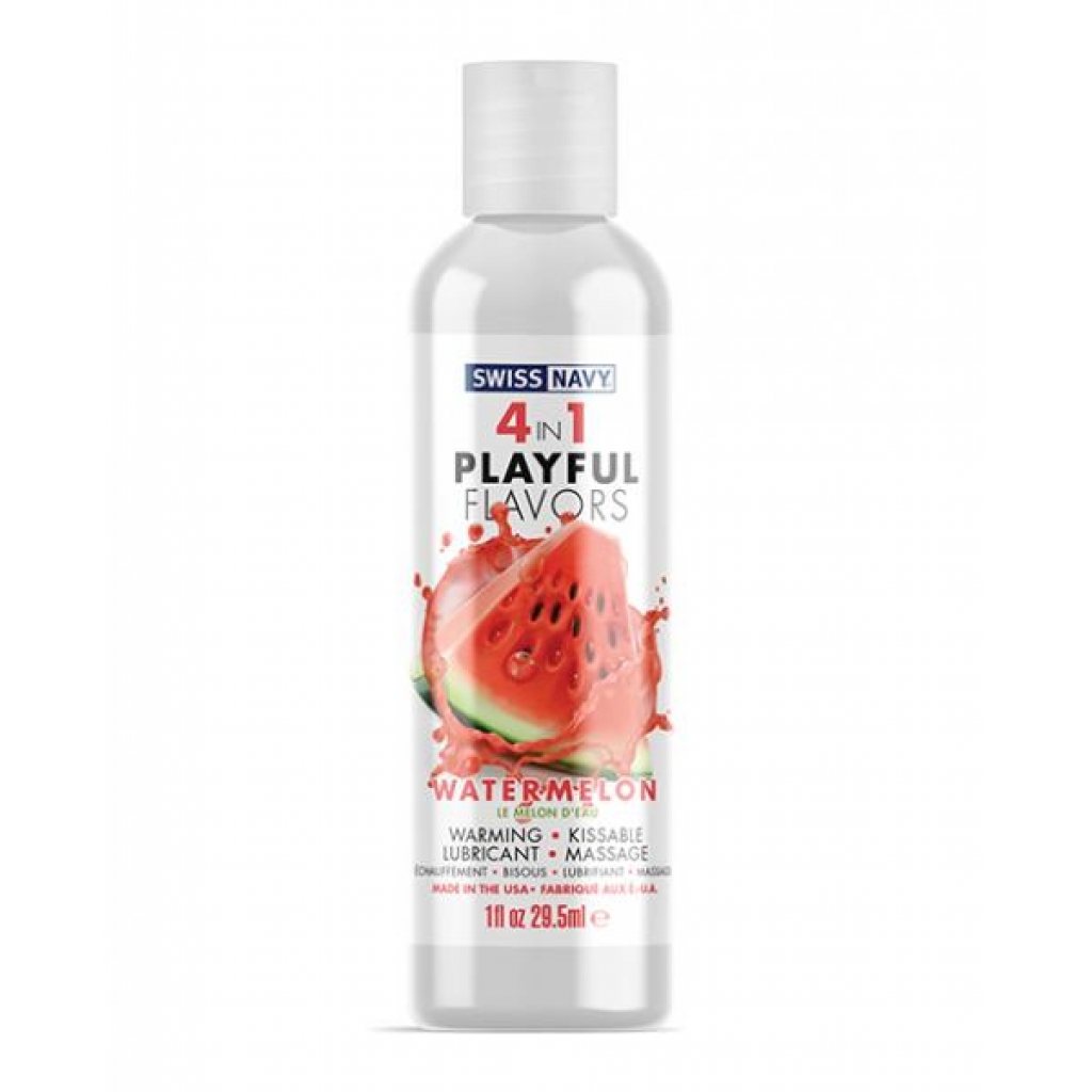 Swiss Navy 4 In 1 Playful Flavors - Watermelon - 1 Oz