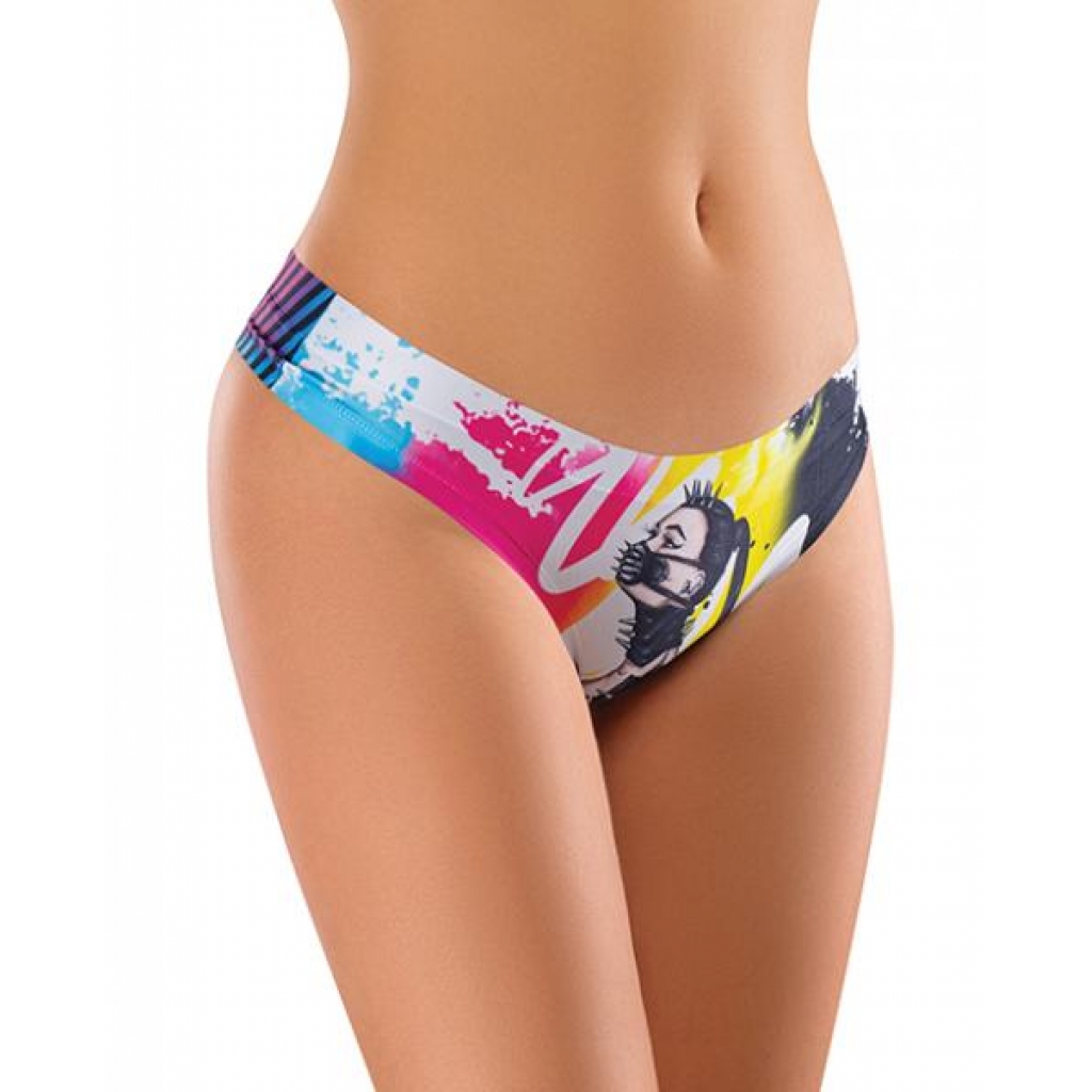 Mememe Cabal Margot Printed Thong - Large