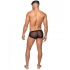 Hoser Stretch Mesh Micro Mini Shorts - Black Large