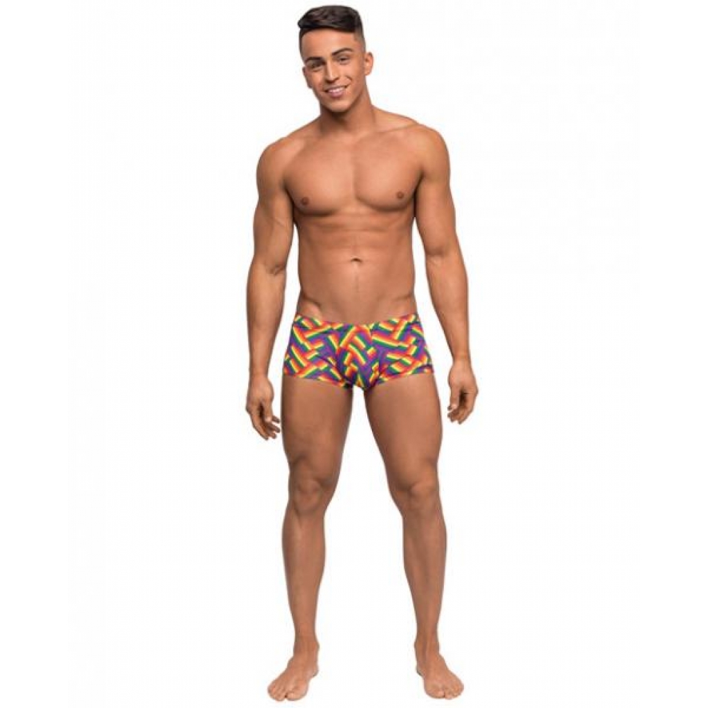 Pride Fest Contoured Pouch Mini Shorts - Celebrate with Style