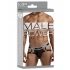 Male Power Peep Show Jock Strap Ring - Black L/XL