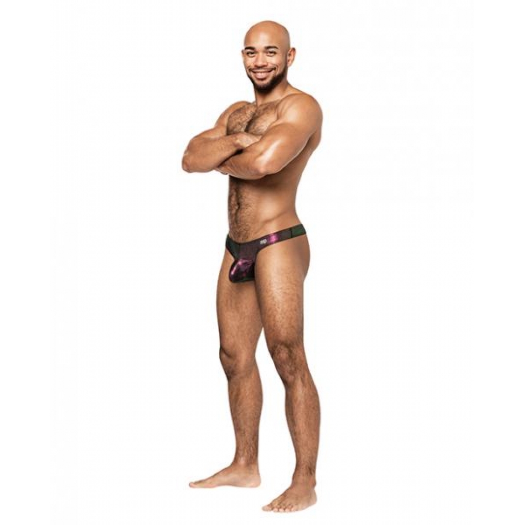 Hocus Pocus Stretch Poly Spandex Uplift Bong Thong - Purple