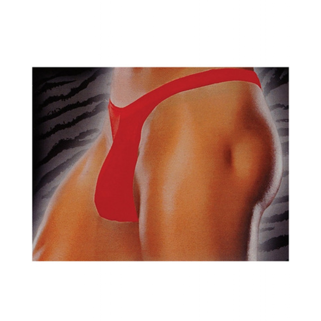 Male Power Men's Bong Thong - Striking Red Comfort