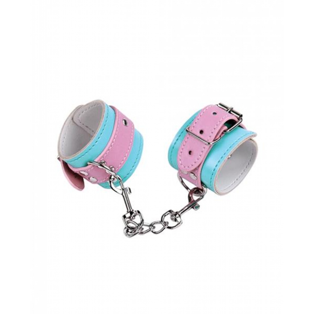 Nobu Fetish Handcuffs - Pink/blue - Bodispa Inc