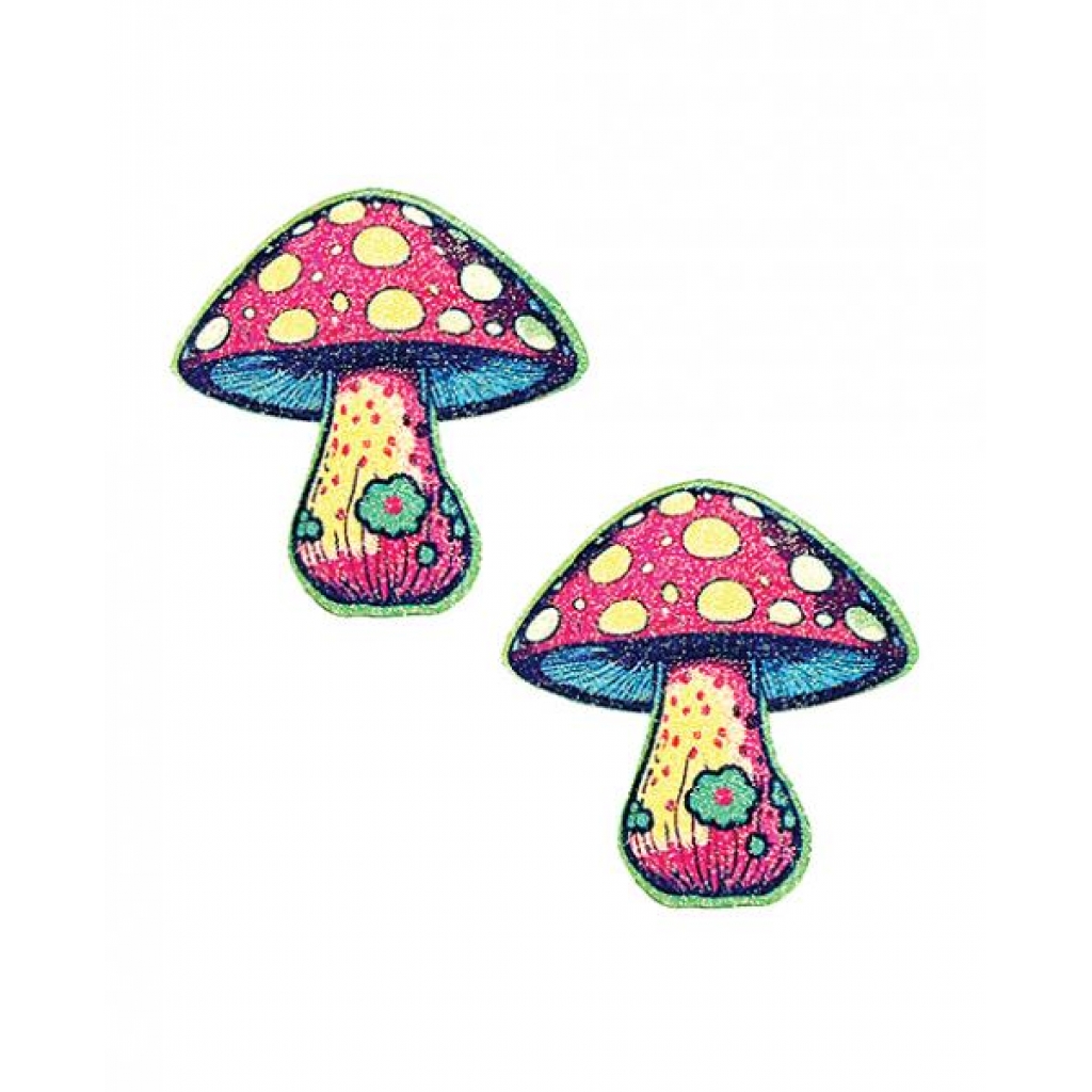 Neva Nude Glitter Shroom Pasties - Fun and Flirty