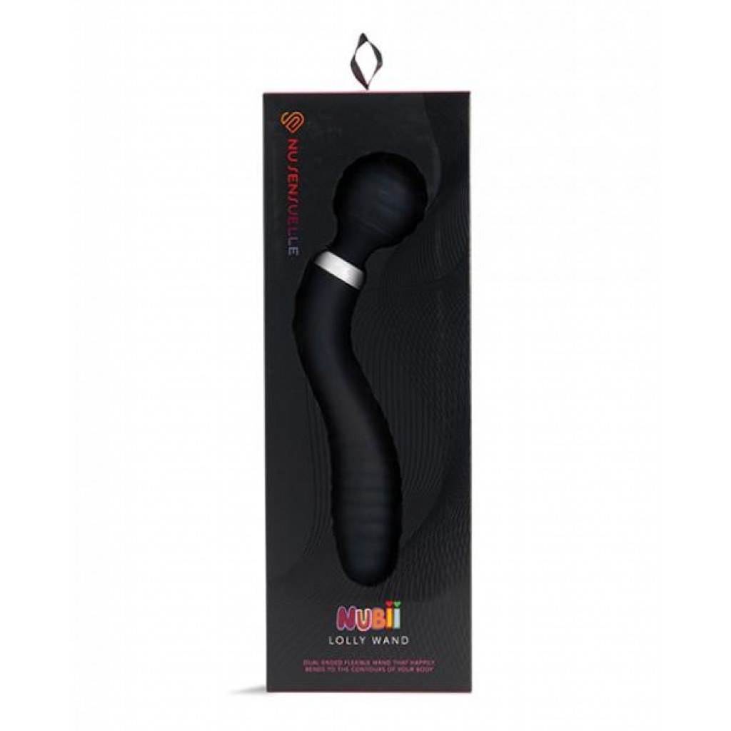 Nu Sensuelle Lolly Double-ended Flexible Wand - Black