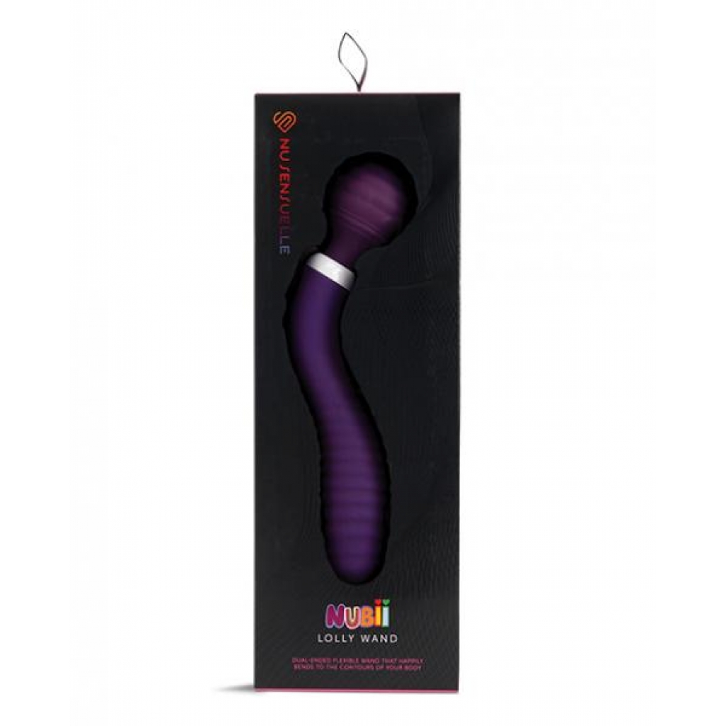 Nu Sensuelle Lolly Double-Ended Flexible Nubii Wand - Purple - Boundless Pleasure