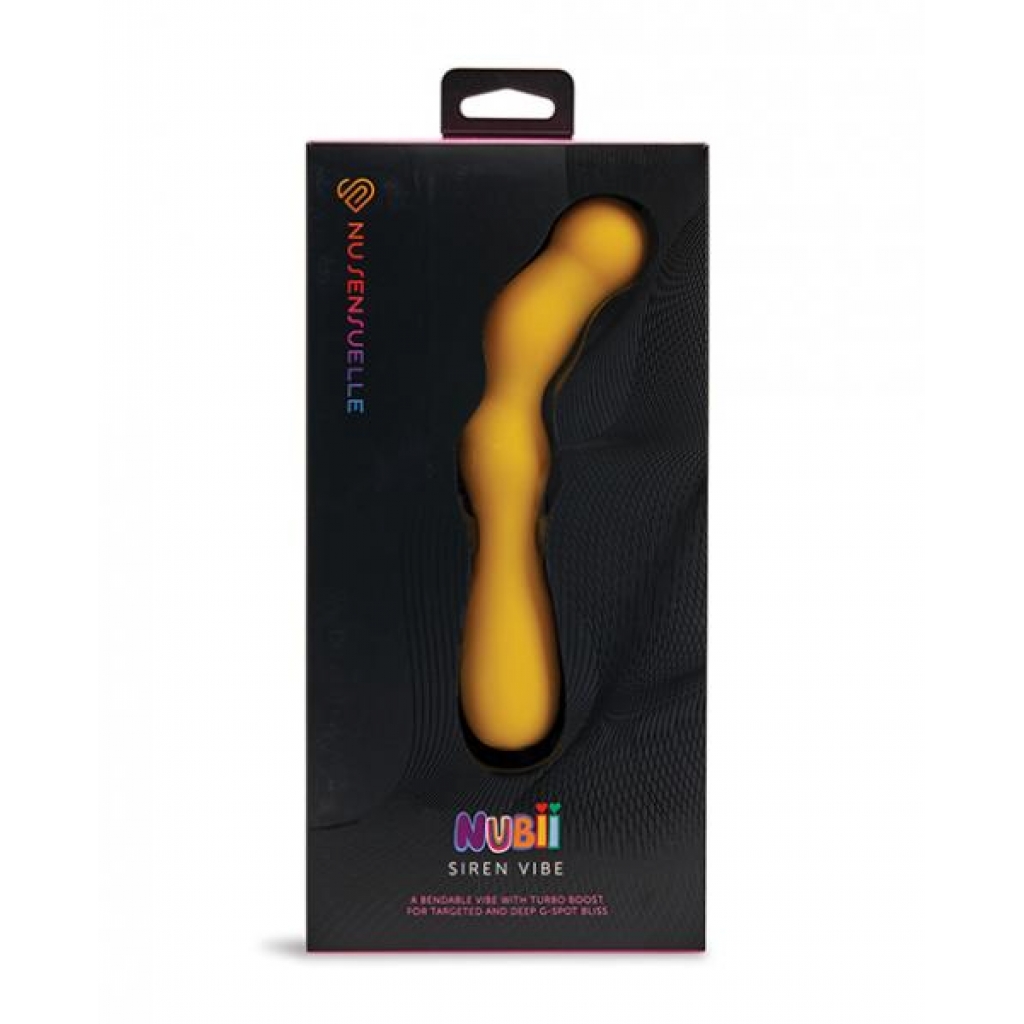 Nu Sensuelle Siren Nubii G-spot Vibe W/hinge - Yellow