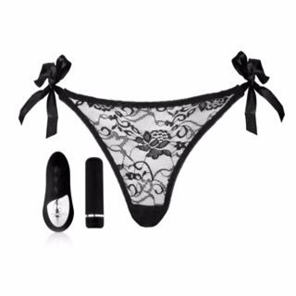 Sensuelle Pleasure Panty Bullet Remote Control - Black