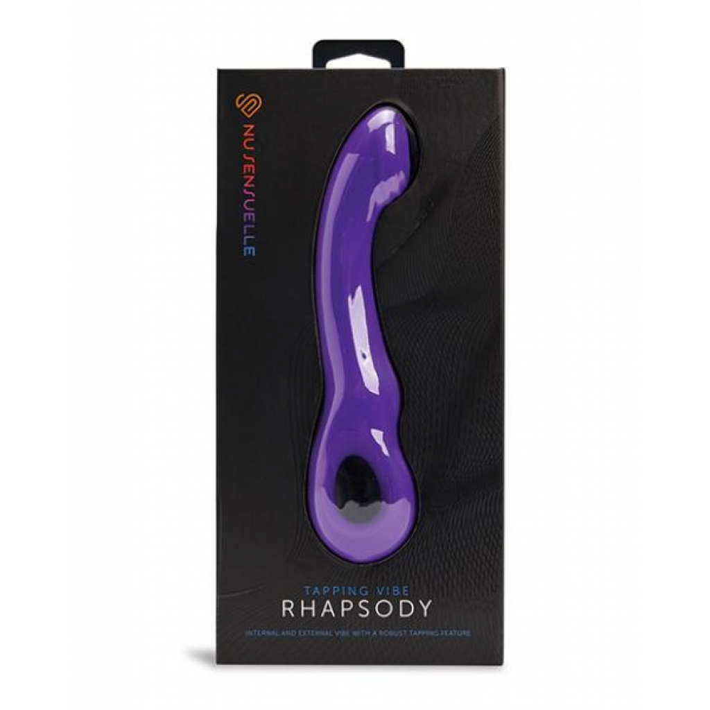 Nu Sensuelle Rhapsody Tapping Vibrator - Deep Purple