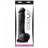 Colours Pleasures 8 inches Silicone Dildo: Lifelike Black Option