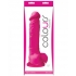 Colours Pleasures 8 inch Silicone Dildo - Pink