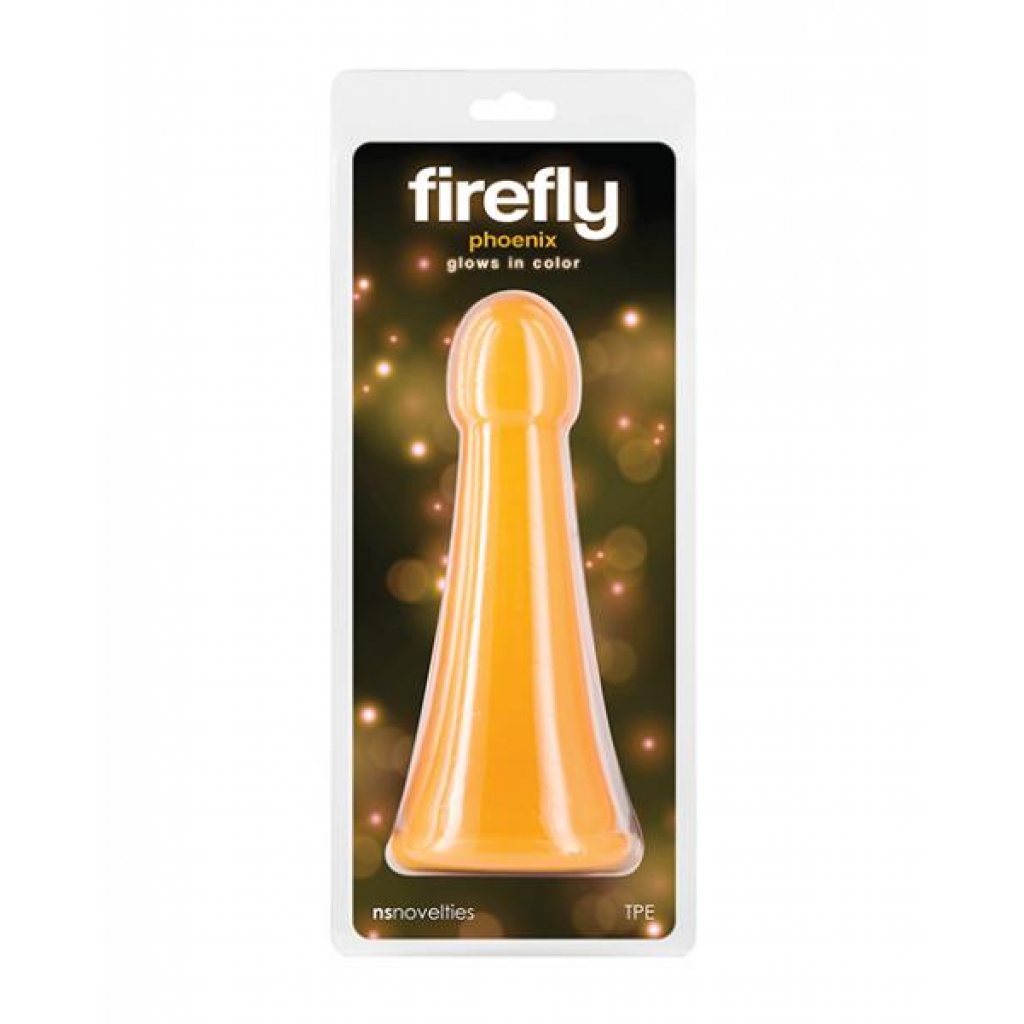 Firefly Phoenix Glow In The Dark Dildo - Orange