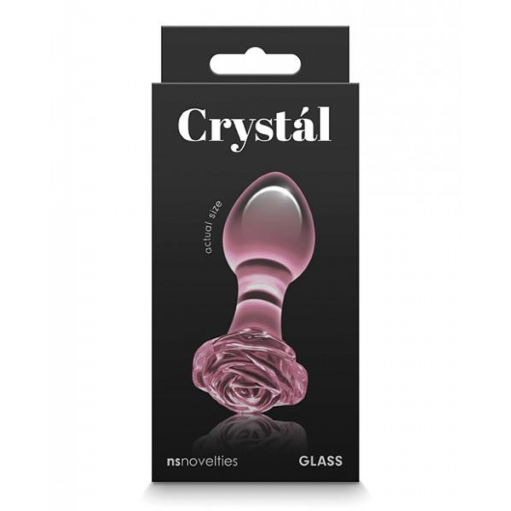 Crystal Rose Butt Plug - Pink