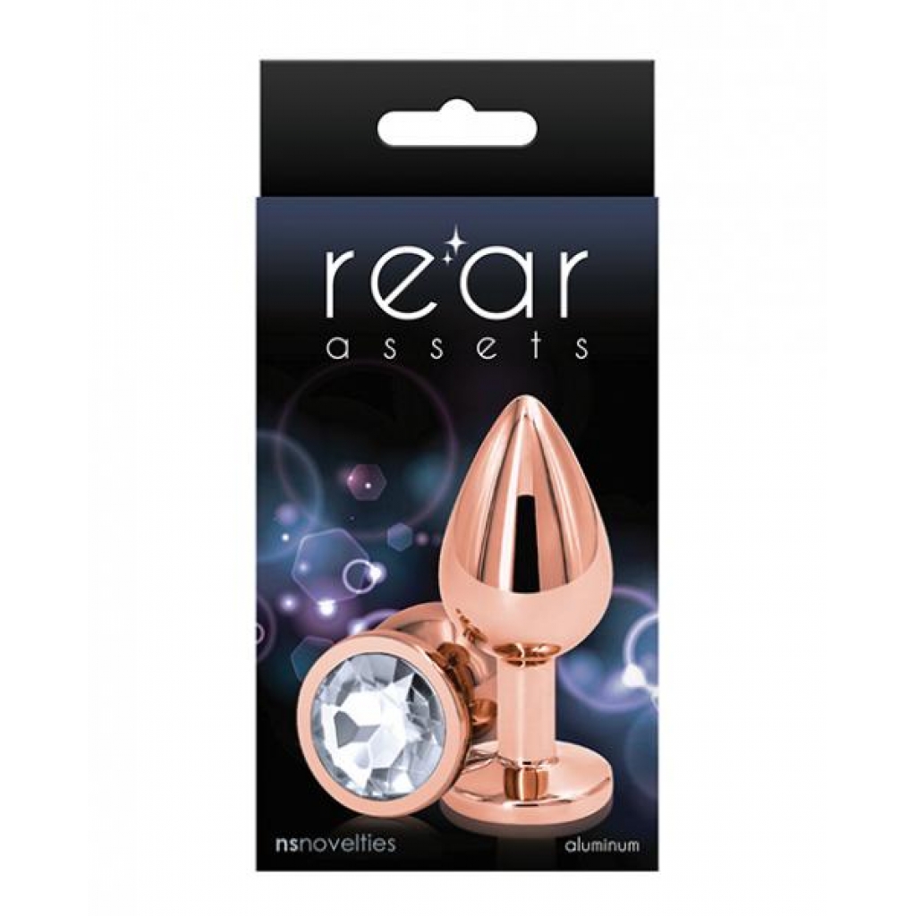 Rear Assets - Chrome-Plated Anal Toys - Rose Gold Medium