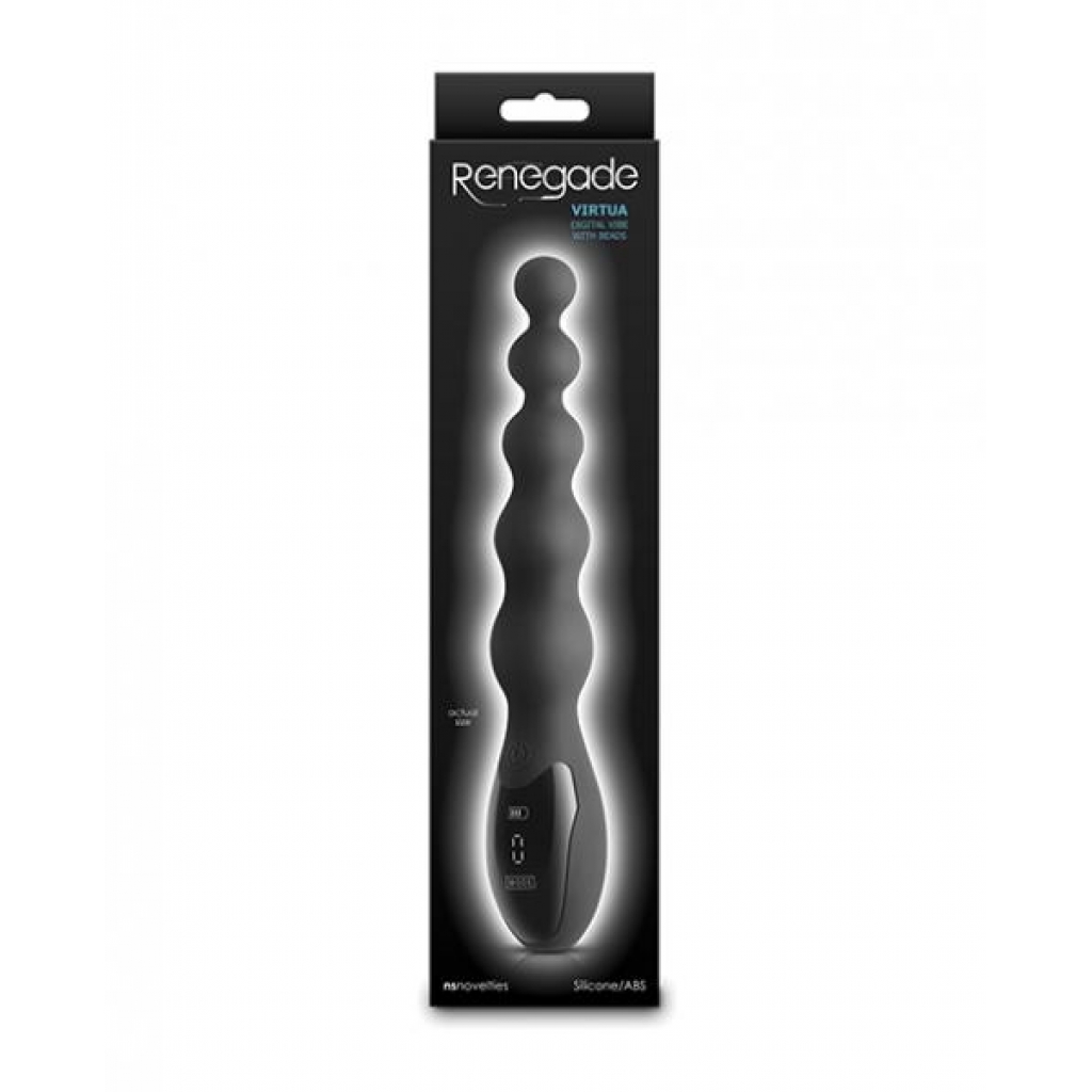 Renegade Virtua Digital Beaded Anal Vibrator - Black